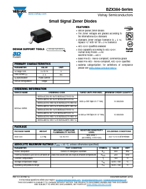 BZX384B47 Datasheet PDF Vishay Semiconductors