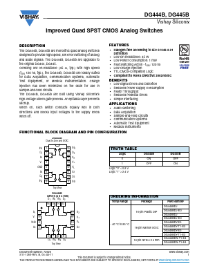 DG444BDJ Datasheet PDF Vishay Semiconductors