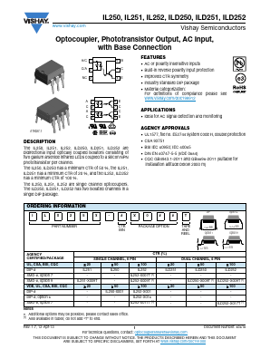 IL251-X009T Datasheet PDF Vishay Semiconductors