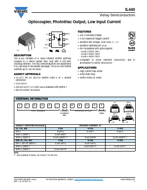 IL440-6X007 Datasheet PDF Vishay Semiconductors