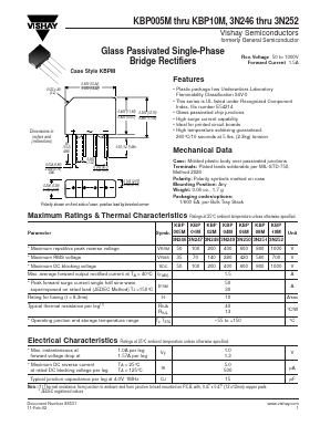 3N246 Datasheet PDF Vishay Semiconductors