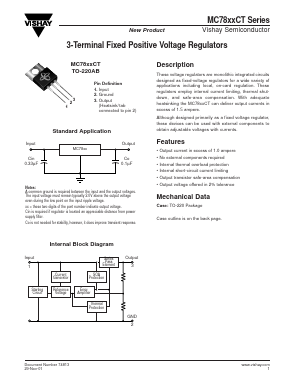 MC7815 Datasheet PDF Vishay Semiconductors