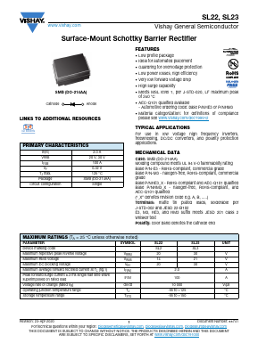 SL22 Datasheet PDF Vishay Semiconductors