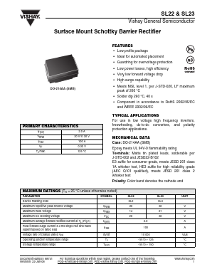SL23HE3/52T Datasheet PDF Vishay Semiconductors