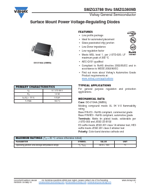 SMZG3789A-E3/5B Datasheet PDF Vishay Semiconductors