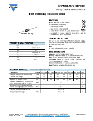 SRP100J-E3-73 Datasheet PDF Vishay Semiconductors