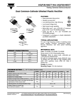 UGB18CCT Datasheet PDF Vishay Semiconductors