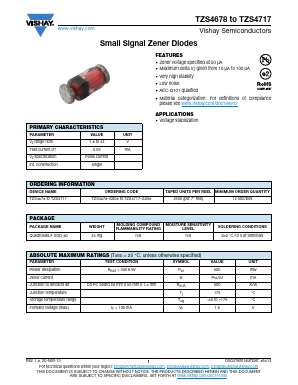 TZS4691 Datasheet PDF Vishay Semiconductors