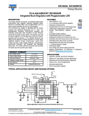 SIC402DB Datasheet PDF Vishay Semiconductors