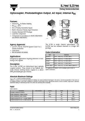 ILD766 Datasheet PDF Vishay Semiconductors
