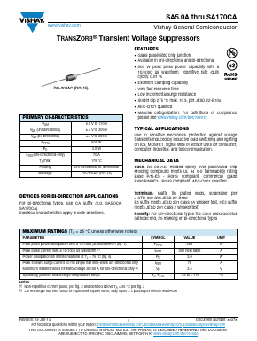 SA10CA/23 Datasheet PDF Vishay Semiconductors