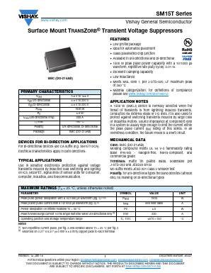 SM15T Datasheet PDF Vishay Semiconductors