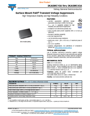 3KASMC13AHM3/57T Datasheet PDF Vishay Semiconductors