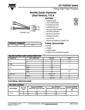 ST173S10PCP1 Datasheet PDF Vishay Semiconductors