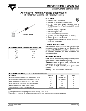 TMPG06-33AHE3 Datasheet PDF Vishay Semiconductors