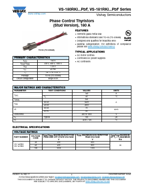 VS-181RKI40PBF Datasheet PDF Vishay Semiconductors