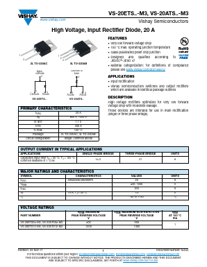 VS-20ETS08-M3 Datasheet PDF Vishay Semiconductors
