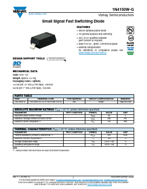 1N4150W-G Datasheet PDF Vishay Semiconductors