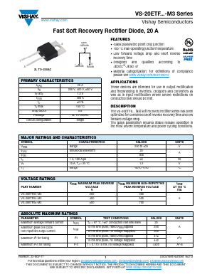 20ETF04-M3 Datasheet PDF Vishay Semiconductors