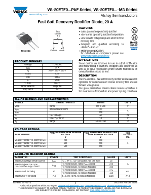 20ETF06-M3 Datasheet PDF Vishay Semiconductors