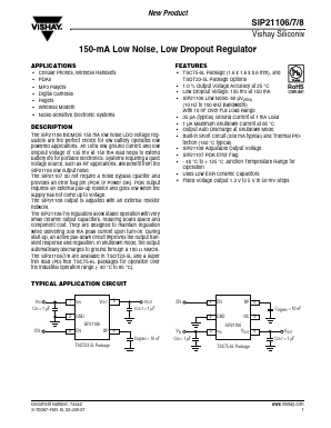 SIP21106DVP-25-E3 Datasheet PDF Vishay Semiconductors