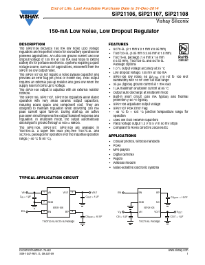 SIP21106DR-12-E3 Datasheet PDF Vishay Semiconductors
