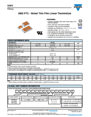 TFPT1206L2200JY Datasheet PDF Vishay Semiconductors