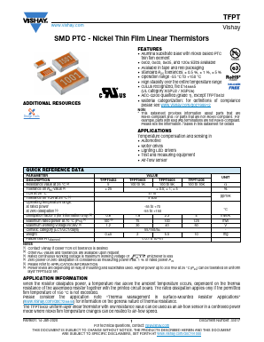 TFPT0805U2200JZ Datasheet PDF Vishay Semiconductors