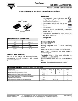 MSS1P3L Datasheet PDF Vishay Semiconductors