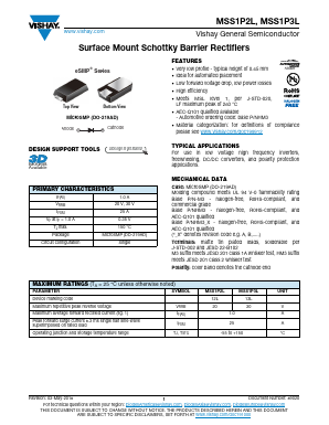 MSS1P2L Datasheet PDF Vishay Semiconductors