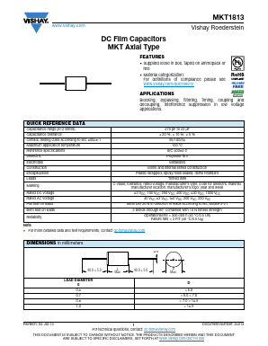 MKT1813615014 Datasheet PDF Vishay Semiconductors