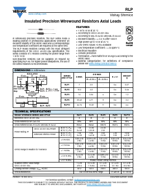 RLP03N88R88CB25 Datasheet PDF Vishay Semiconductors