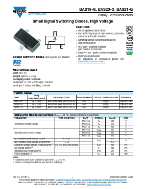 BAS21-G Datasheet PDF Vishay Semiconductors
