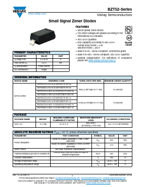 BZT52C56 Datasheet PDF Vishay Semiconductors