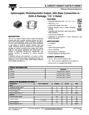 IL1205AT Datasheet PDF Vishay Semiconductors