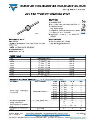 SF5408 Datasheet PDF Vishay Semiconductors