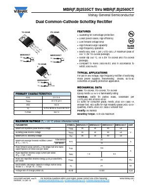 MBRF2545CT Datasheet PDF Vishay Semiconductors