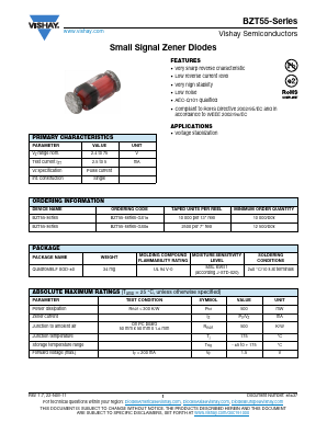 BZT55 Datasheet PDF Vishay Semiconductors