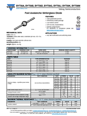 BYT56A-TAP Datasheet PDF Vishay Semiconductors