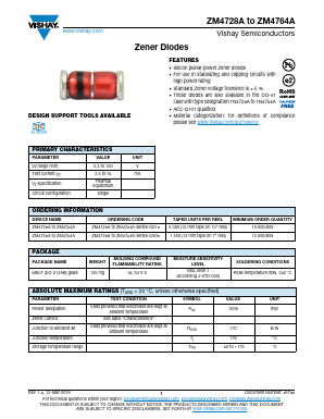ZM4728A Datasheet PDF Vishay Semiconductors