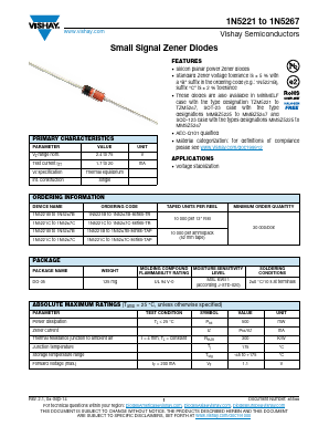 1N5246B-TR Datasheet PDF Vishay Semiconductors