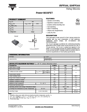 IRFP344 Datasheet PDF Vishay Semiconductors