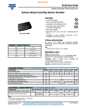 B130-E3/61T Datasheet PDF Vishay Semiconductors