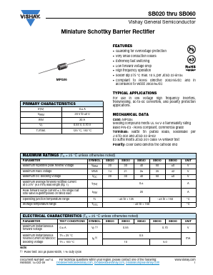 SB020-E3/73 Datasheet PDF Vishay Semiconductors