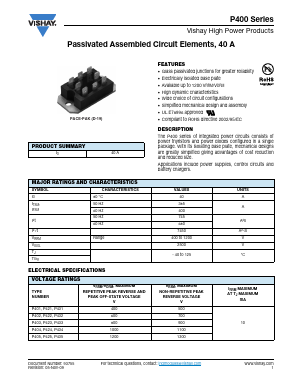 P432 Datasheet PDF Vishay Semiconductors