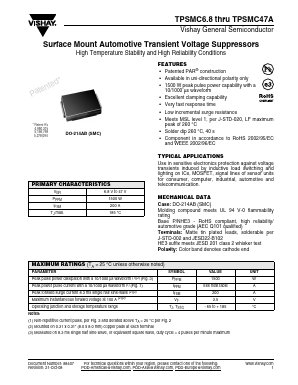 TPSMC39 Datasheet PDF Vishay Semiconductors
