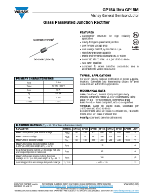 GP15MHE3-73 Datasheet PDF Vishay Semiconductors