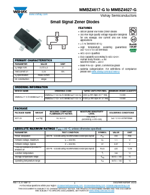 MMBZ4617-G Datasheet PDF Vishay Semiconductors