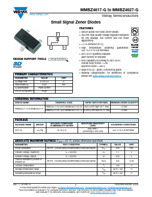 MMBZ4617-G3-18 Datasheet PDF Vishay Semiconductors