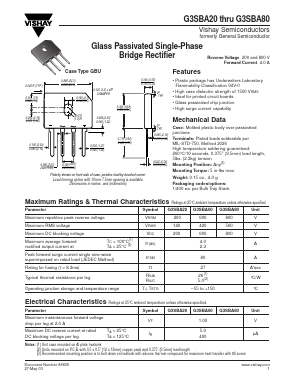 G3SBA80 Datasheet PDF Vishay Semiconductors